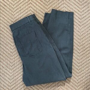 COS - Classic Tapered Preppy Pants - Dark Marble Green - 30R